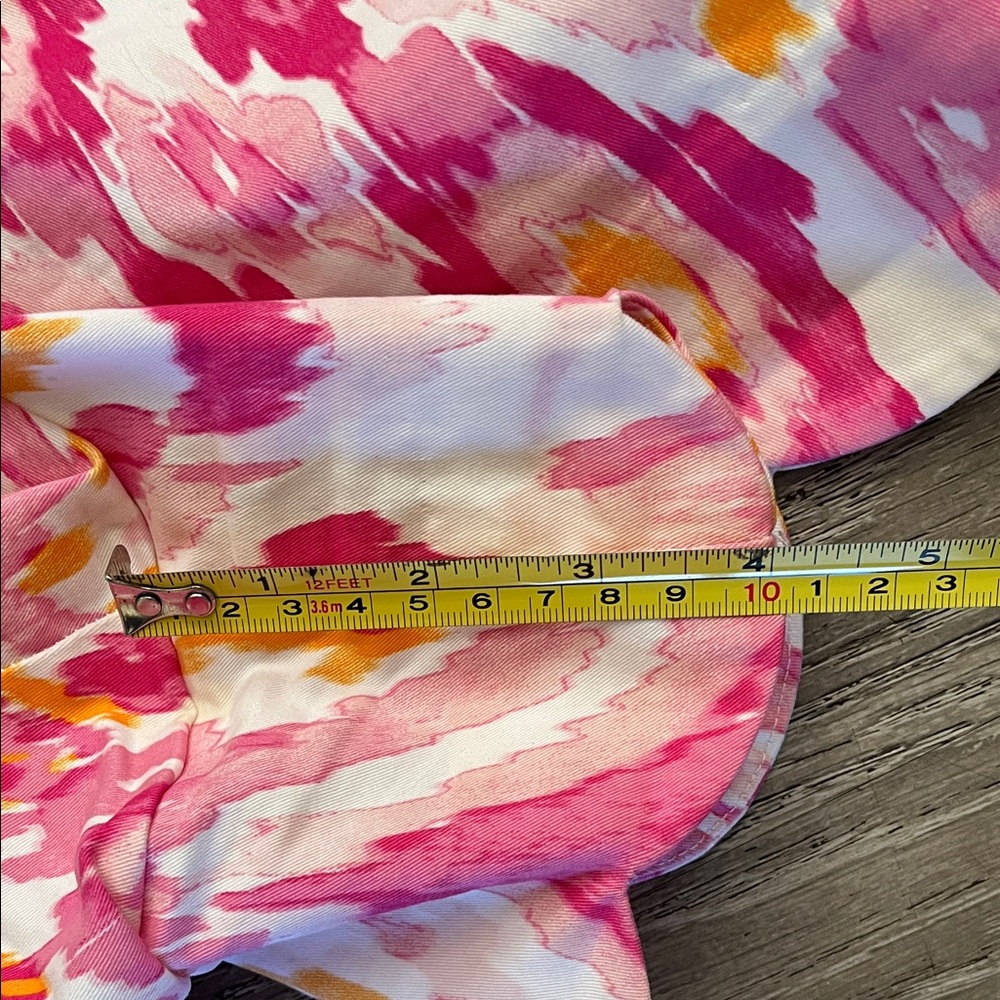 Crown & Ivy Pink and Yellow High Waist Shorts Size 14 - Picture 5 of 7
